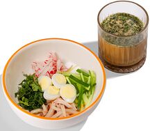 Окрошка с курицей