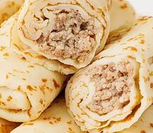 Блинчики с мясом