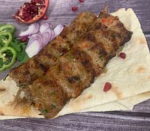 Люля из говядины с овощами и зеленью