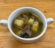 Суп грибной с курицей
