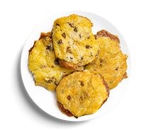 Большая порция мяса по-французски