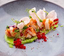 Креветки в соусе васаби