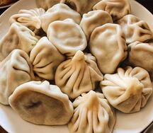 Хинкали вареные с бараниной