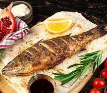 Сибас на углях