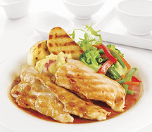 Курочка под соусом карамель