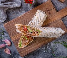 Мегашаурма рыбная в лаваше