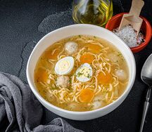 Куриный суп с фрикадельками