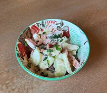 Овощной салатик со сметаной