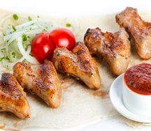 Шашлык из куриных крылышек