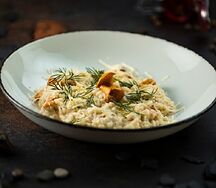 Ризотто с лисичками