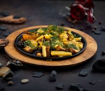 Картофель с лисичками
