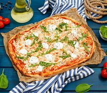 Римская пицца Форель и крем-чиз