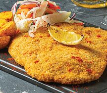 Cвинoй шницель с фенхелем и абрикосовой горчицей