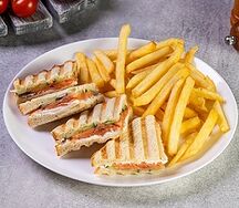 Панини с копченым лососем
