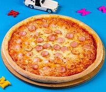 Пицца детская с сосисками
