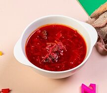 Детский борщик со сметанкой