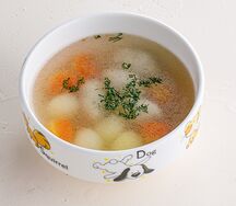 Суп с кнелями из индейки