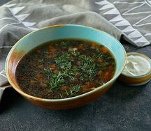 Грибная похлебка с перловкой