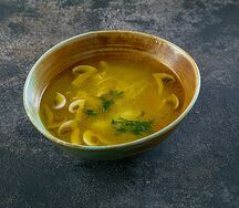 Суп-лапша с курицей и грибами