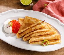 Блины с красной икрой