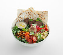 Восточный боул с растительным мясом и булгуром