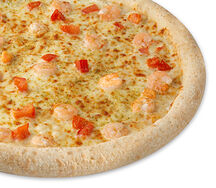 Пицца Сливочная с креветками