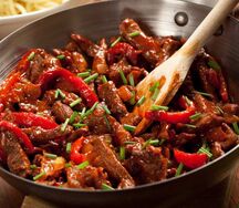 Говядина в чили-пасте