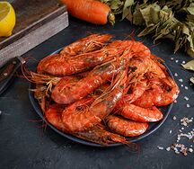 Лангустины терияки жареные