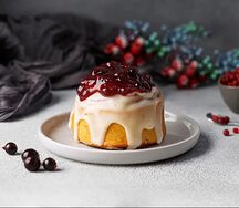 Мини-шокобон с малиной