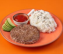 Бифштекс с рисом