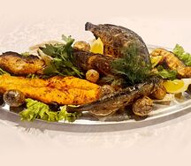 Ассорти шашлыка из рыбы от шеф-повара