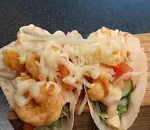 Такос мачос Креветка