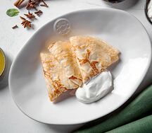 Блинчики со сметаной
