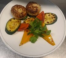 Котлеты куриные с овощами