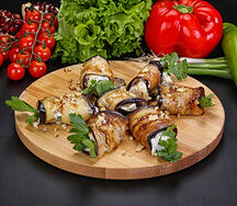 Баклажановые рулетики