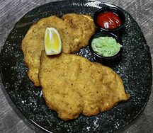 Куриный шницель с гарниром