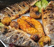 Ассорти шашлыков из рыбы от шеф-повара