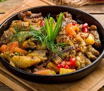 Баранина по-турецки (с овощами)