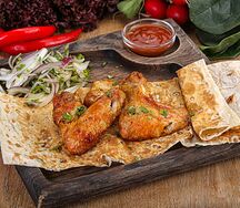 Куриные крылья на мангале