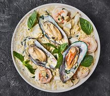 Ризони с морепродуктами