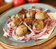 Мини-картофель на углях