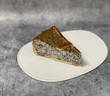 Пирог творожно-маковый