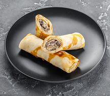 Блинчики с курицей и грибами