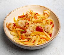 Вок-лапша Удон с креветками