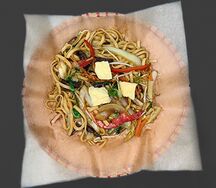 Вок пшеничная лапша с овощами