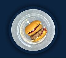 Брусничный бургер с сыром Бри (Новый Год)