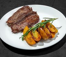 Прайм стейк с гарниром