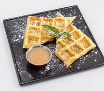 Вафли с фермерской вареной сгущенкой