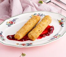 Хрустящие блинчики с печенью цыпленка