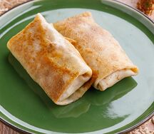 Блинчики с мясом и яйцом